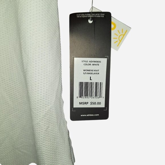 Adidas Women's White T-shirt - Picture 2 of 4